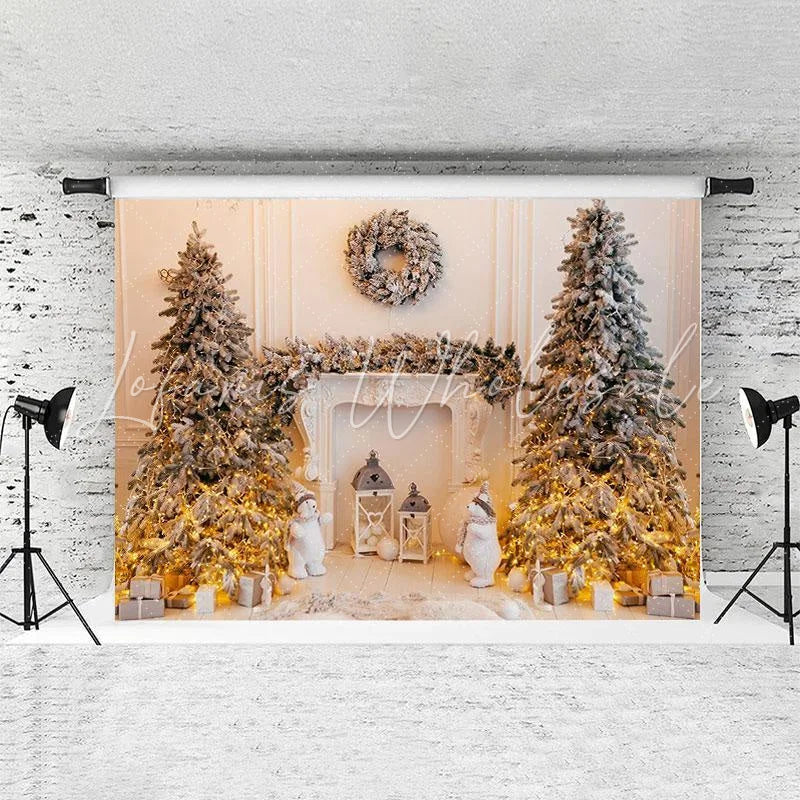 Lofaris Four Piece Christmas Tree Glitter Backdrop