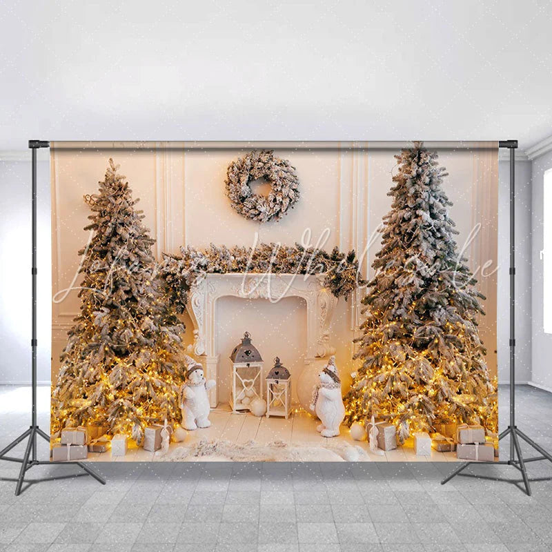 Lofaris Four Piece Christmas Tree Glitter Backdrop