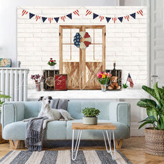 Lofaris Fourth of July Birthday Backdrop for Independence Day