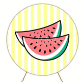 Fresh Fruits Round Backdrop For Themed Party Celebration