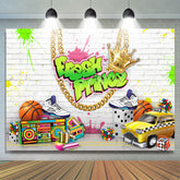 Lofaris Fresh Prince Graffiti Wall Happy Birthday Backdorp