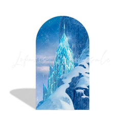 Frozen Theme Happy Birthday Party Arch Backdrop Wall Cloth Cover