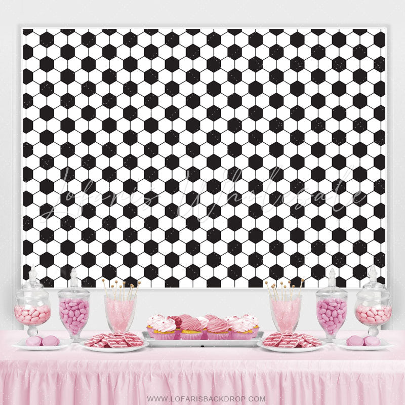 Lofaris Full Of Football Theme Happy Birthday Backdrop For Boy