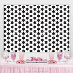 Lofaris Full Of Football Theme Happy Birthday Backdrop For Boy