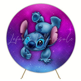 Fun Lilo And Stitch Kids Party Round Backdrop For Tropical Vibe