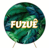 Fuzz Round Backdrop for Playful Design Event