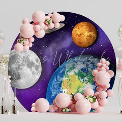 Galaxy Round Backdrop For Outer Space Party Fun Celebration