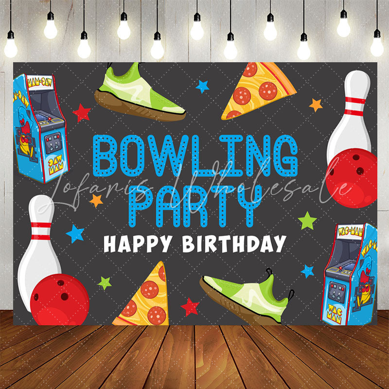 Lofaris Game Machine Sports Bowling Birthday Party Backdrop