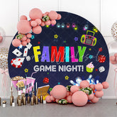 Lofaris Game Night Star Light Round Dance Party Backdrop