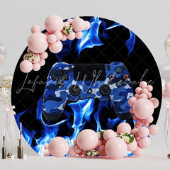 Games Round Backdrop For Fun Kids Party Celebration Theme