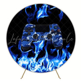 Games Round Backdrop For Fun Kids Party Celebration Theme