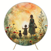 Garden Mothers Day Round Backdrop for Spring Event
