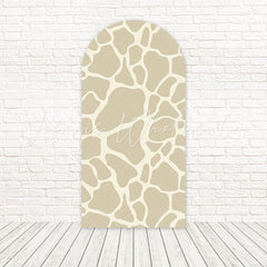 Giraffe Animal Print Wild Safari Arch Backdrop For Jungle Party Decor