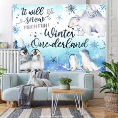 Lofaris Glacier Underwater World Winter Onederland Backdrop