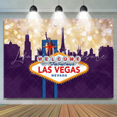 Lofaris Glitter And Bokeh Dark Buildings Birthday Backdrop