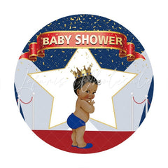 Lofaris Glitter Baby Circle Shower Backdrop For Party