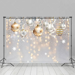 Lofaris Glitter Bokeh Halos Ball Christmas Backdrop for Winter