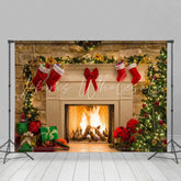 Lofaris Glitter Bright Christmas Tree And Closet Backdorps