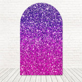 Glitter Pink Purple Arch Backdrop for Vibrant and Fun Event Themes