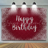 Lofaris Glitter Silver Dots Girls Princess Birthday Backdrop