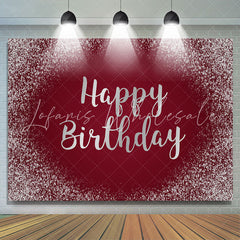 Lofaris Glitter Silver Dots Girls Princess Birthday Backdrop