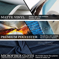 Lofaris Glitter Starry Purple Galaxy Happy Birthday Backdrop