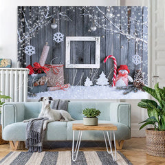 Lofaris Glitter Tree Snowflake Christmas Backdrop For Party