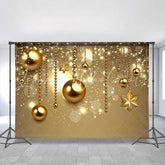 Lofaris Gold Glitter Bokeh Ball Decoration Chrismas Backdrop
