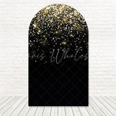 Golden Glitter Bright Shine Arch Backdrop For Luxe Celebration