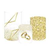 Golden Wedding Elegant Celebration Cover Cylinders Kit