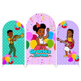 Gracie?¡¥s Corner Birthday Party Arch Backdrop Wall Cloth Cover