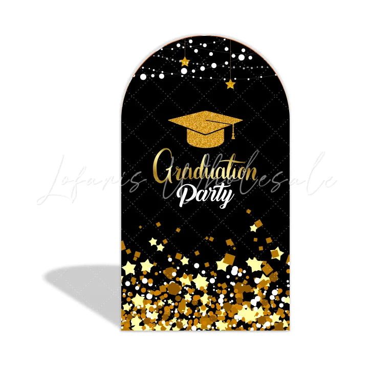 Graduation Grads Party Arch Backdrop Wall Cloth Cover