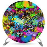 Lofaris Graffiti Bom School Music Circle Dance Party Backdrop