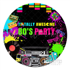 Lofaris Graffiti Totally Awesome 80s Party Backdrop For Birthday