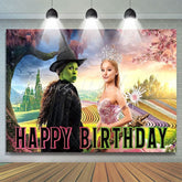 Green Castle Princess Wicked Backdrop for Birthday Party