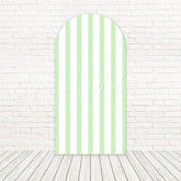 Green Looney Tunes Stripes Colorful Arch Backdrop For Fun-Filled Party
