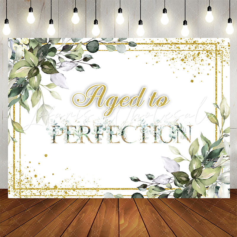 Lofaris Green Plants Aged To Perfection Birthday Backdrop