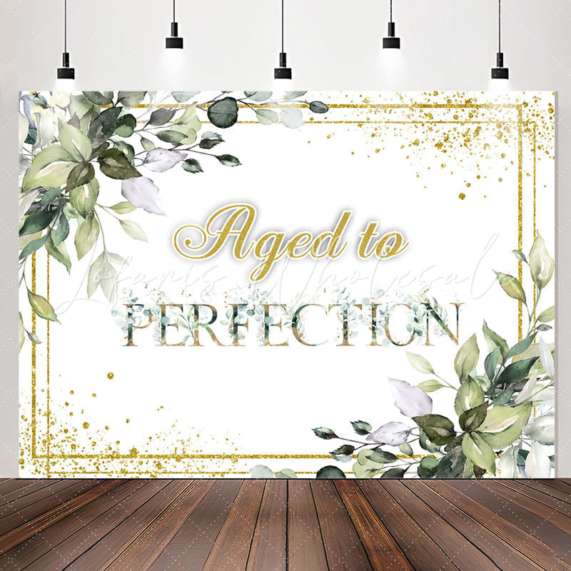 Lofaris Green Plants Aged To Perfection Birthday Backdrop
