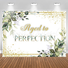Lofaris Green Plants Aged To Perfection Birthday Backdrop