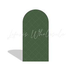 Green Ripple Stripe Birthday Baby Shower Party Arch Backdrop Wall Cloth Cover