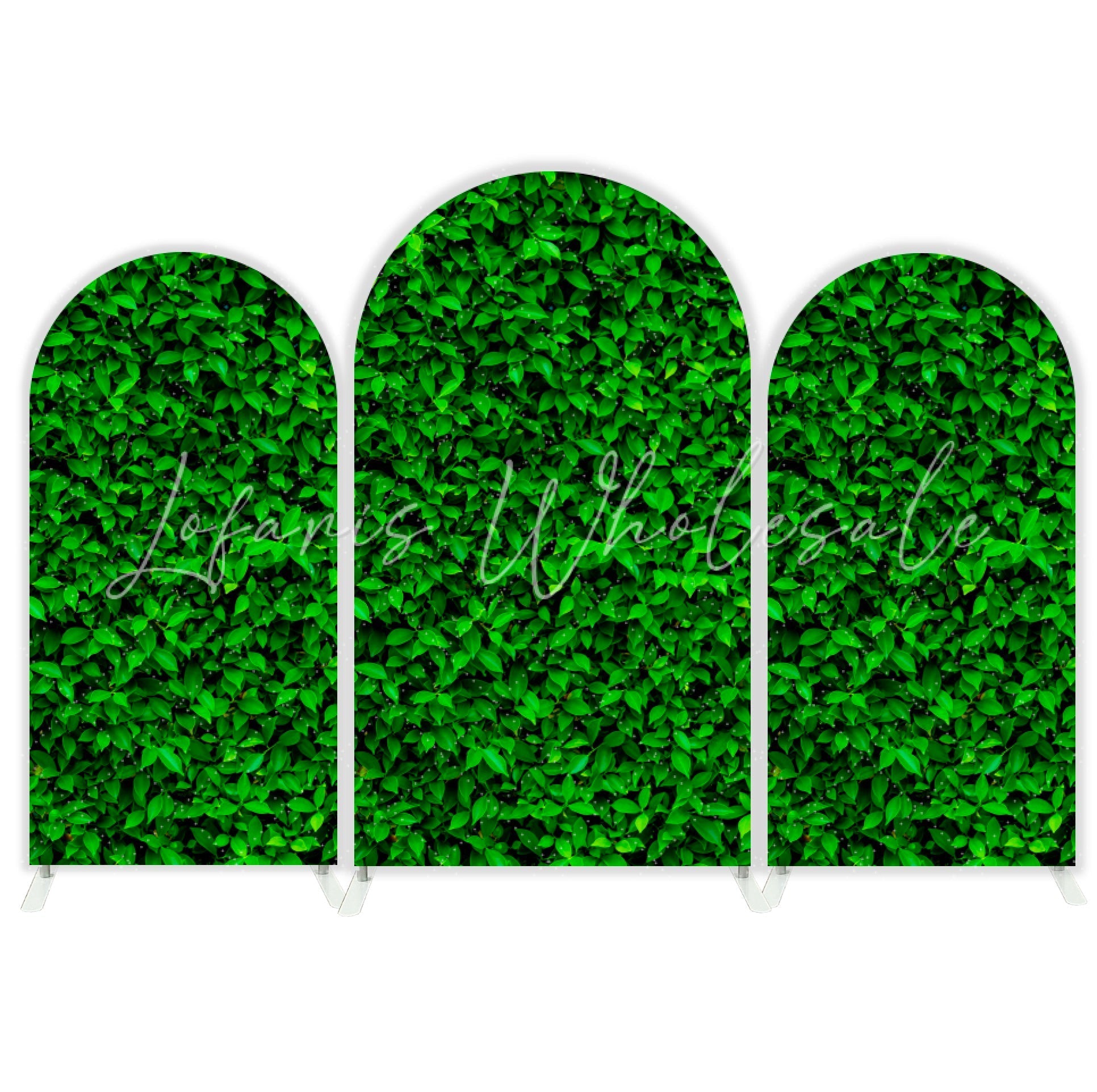 Green Tree Leaves Background Birthday Party Arch Backdrop Wall Cloth Cover