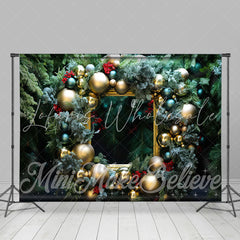 Lofaris Greenery Balloon Picture Frame Christmas Backdrop