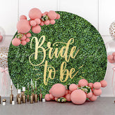 Lofaris Greenery Leaves Round Bridal Shower Backdrop Cover