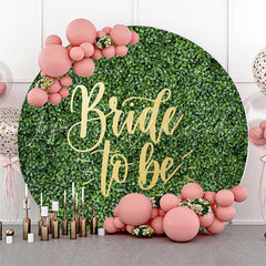 Lofaris Greenery Leaves Round Bridal Shower Backdrop Cover