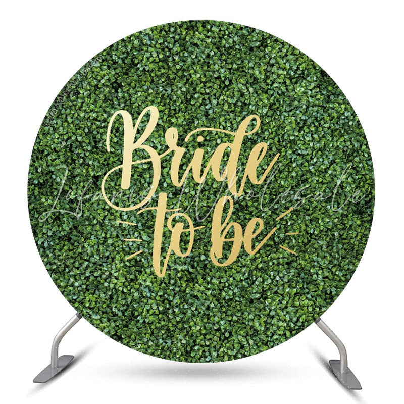 Lofaris Greenery Leaves Round Bridal Shower Backdrop Cover