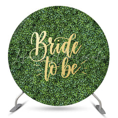 Lofaris Greenery Leaves Round Bridal Shower Backdrop Cover