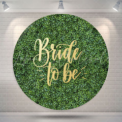 Lofaris Greenery Leaves Round Bridal Shower Backdrop Cover