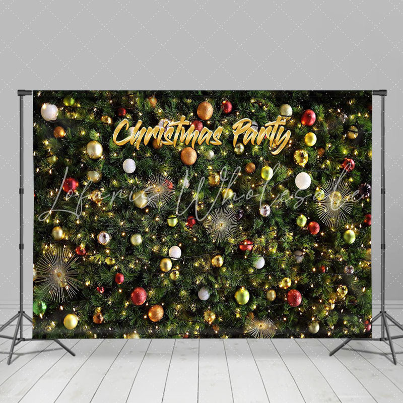 Lofaris Greenery Plants Decorative Bauble Christmas Backdrop