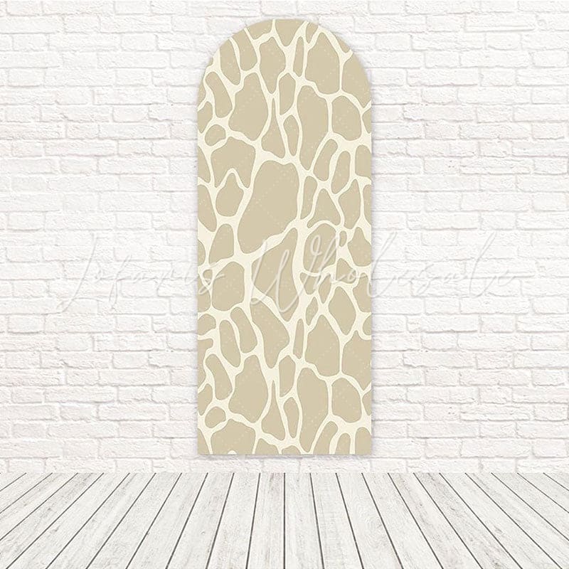 Grey Cow Print Stylish Decorative Theme Party Arch Backdrop