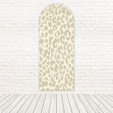 Grey Leopard Print Theme Arch Backdrop for Stylish and Trendy Decor